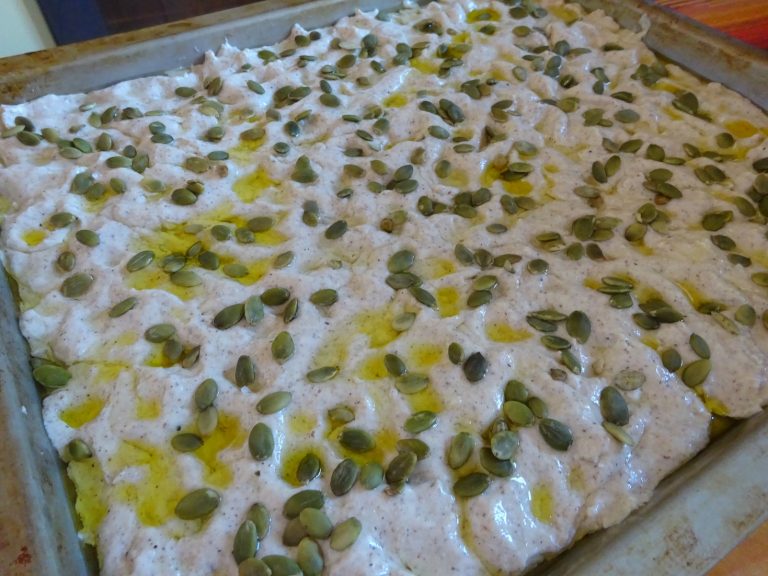 Focaccia Rustica senza glutine e lattosio