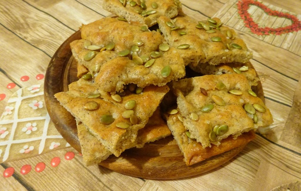 Focaccia Rustica senza glutine e lattosio